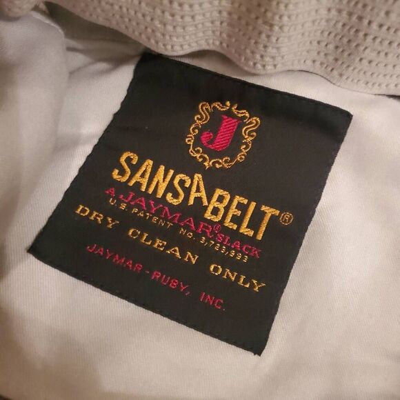 Vintage SANSaBELT a JAYMAR Slack. 1970's, Tan/Gray Plaid, Trouser Pant -Mens Siz - Picture 10 of 13